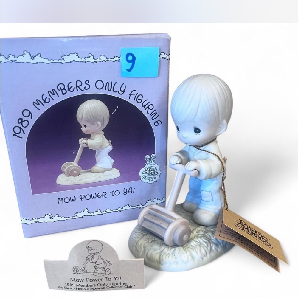 Precious Moments 'Mow Power To Ya!' Figurine - in excellent condition